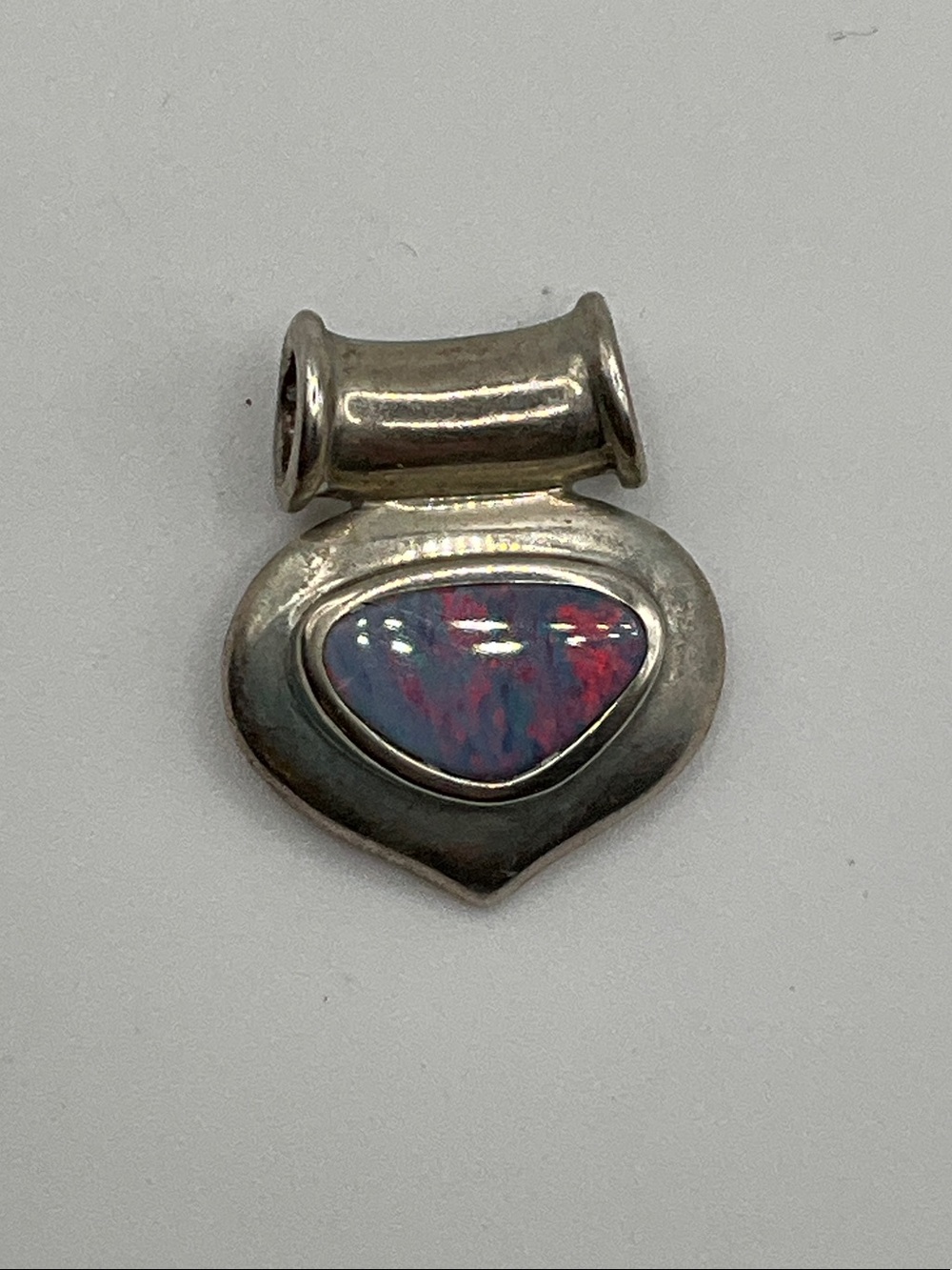Whitney Kelly WK Sterling Silver Opal Small Slider Pendant